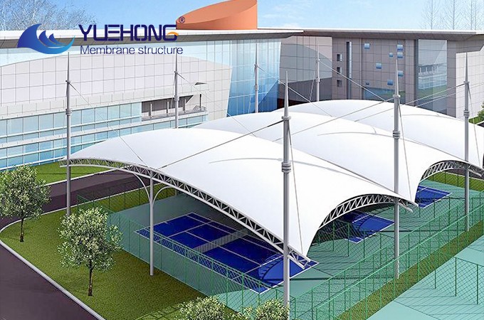tennis court membrane roof