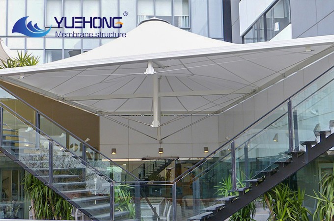 Commercial membrane structure canopy