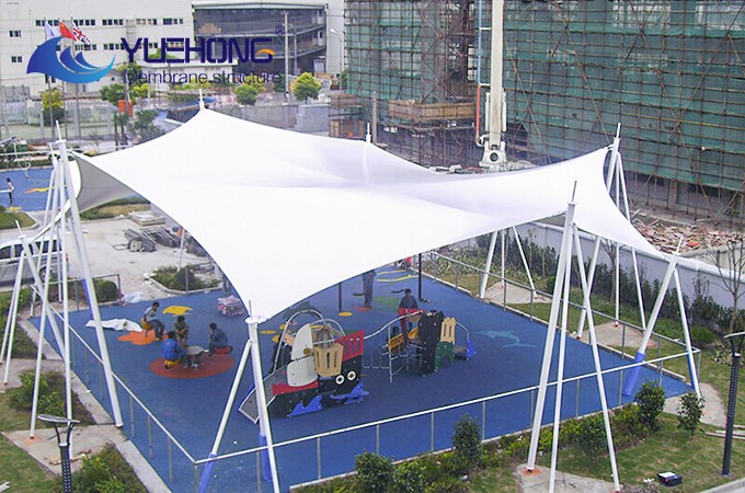 Playground membrane canopy