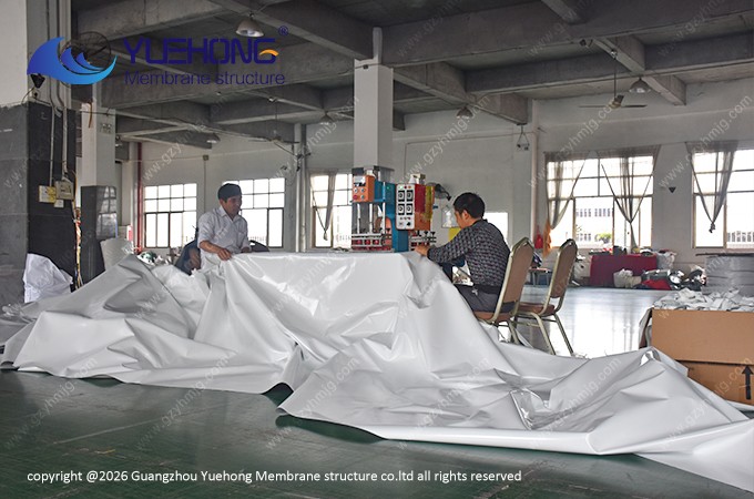 Membrane material cutter and sewer