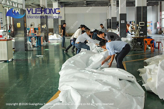 Membrane fabric packing