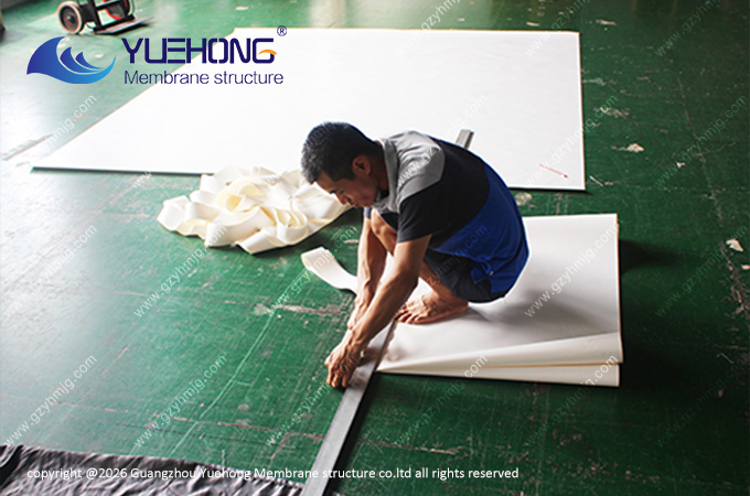 Membrane material cutting