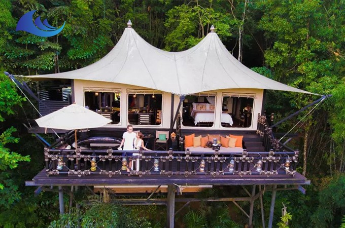 Hotel tipo carpa