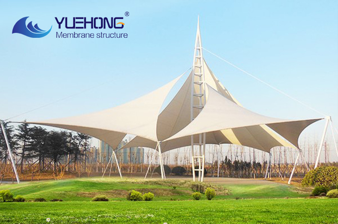 Estructura de membrana paisajística