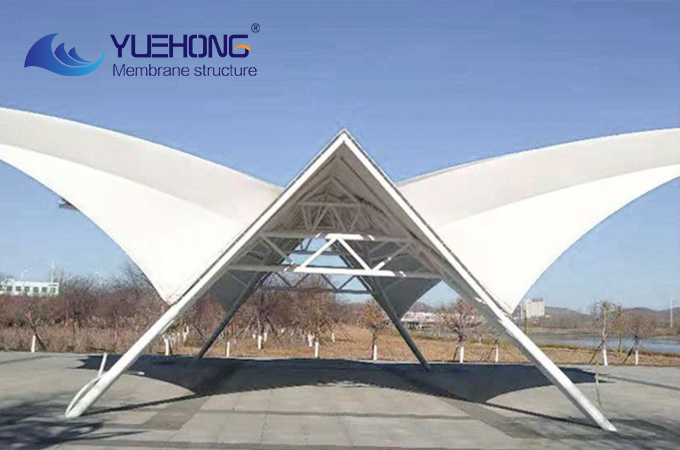 Estructura de membrana paisajística