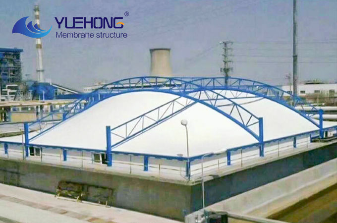 Estructura de membrana para tanques de aguas residuales