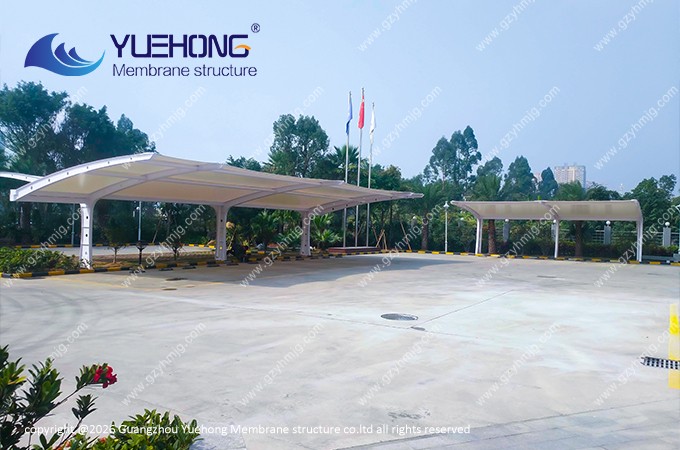 Proyecto de marquesina de membrana estructural en Jianghai