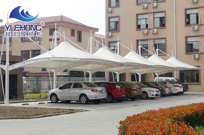 帽顶膜结构车棚