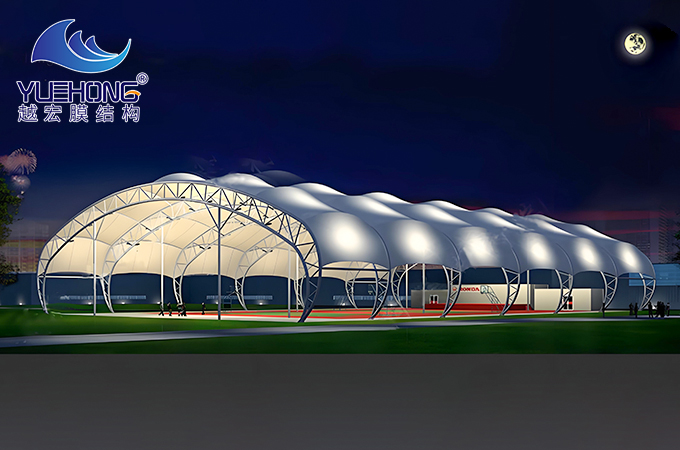 篮球场膜结构顶棚