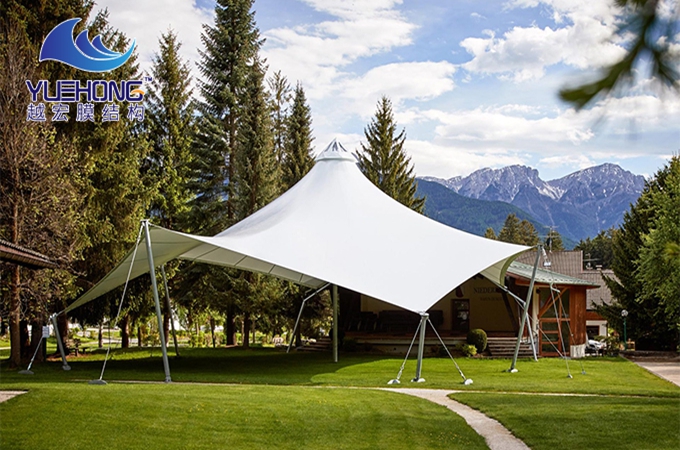 景区膜结构遮阳雨棚