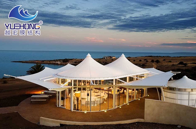 户外餐厅膜结构景观棚