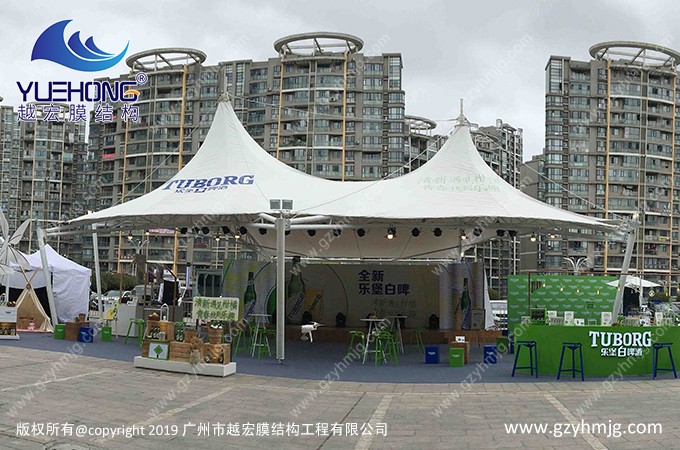 贵州某天街张拉膜结构工程案例