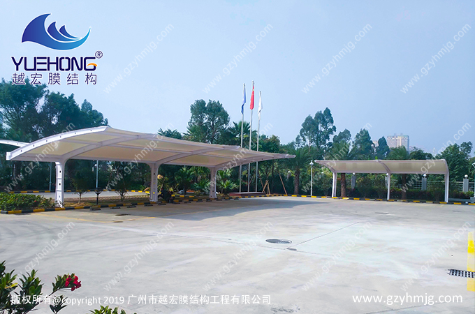 江海膜结构车棚工程案例