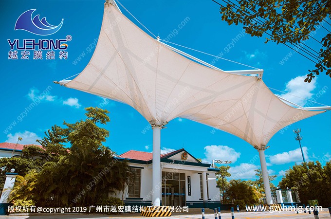 海南某检查站膜结构工程案例3