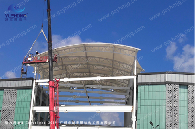 马尔代夫某建筑楼膜结构顶棚工程