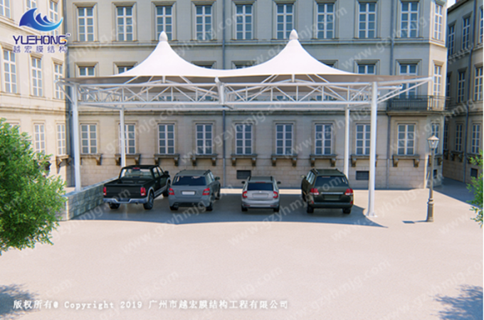 利比亞膜結構停車棚工程案例