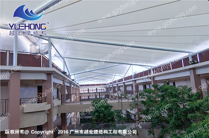 江高步行街膜结构遮阳棚工程案例